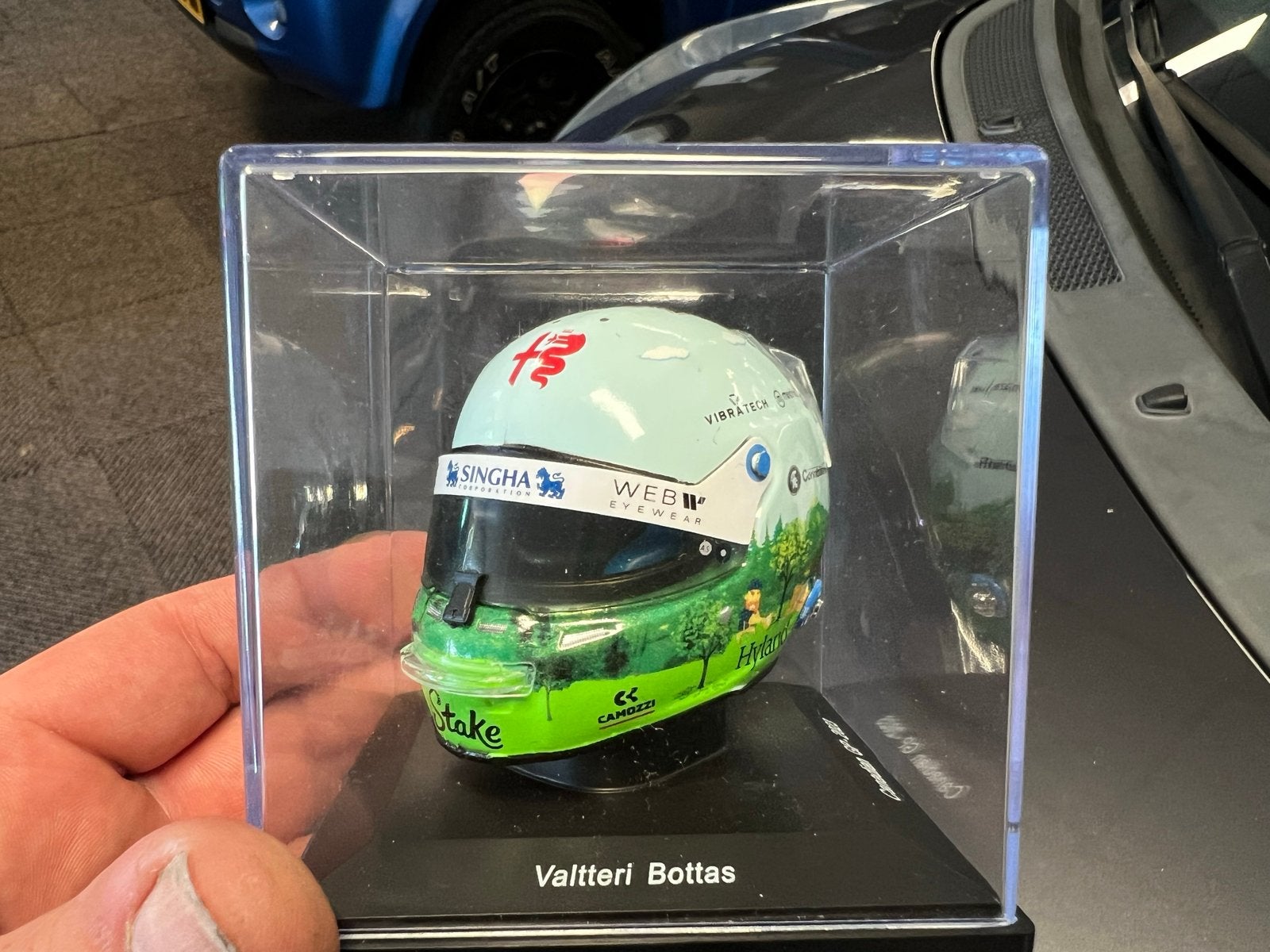Valtteri Bottas F1 Helm Miniatuur Canadian GP 2023, Verzamelen, Ophalen of Verzenden, Zo goed als nieuw, Formule 1