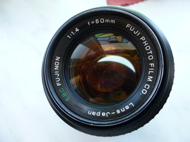 Fuji fujinon 50mm F/1.4 objectief / M42 schroefdraad vatting, Ophalen of Verzenden, Zo goed als nieuw, Telelens