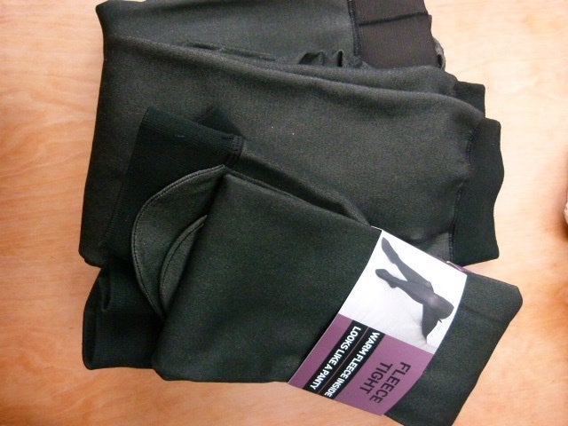 Drie stuks warme fleecepanty maat L/XL maillot, Zwart, Ophalen of Verzenden, Panty, Maat 44/46 (L)