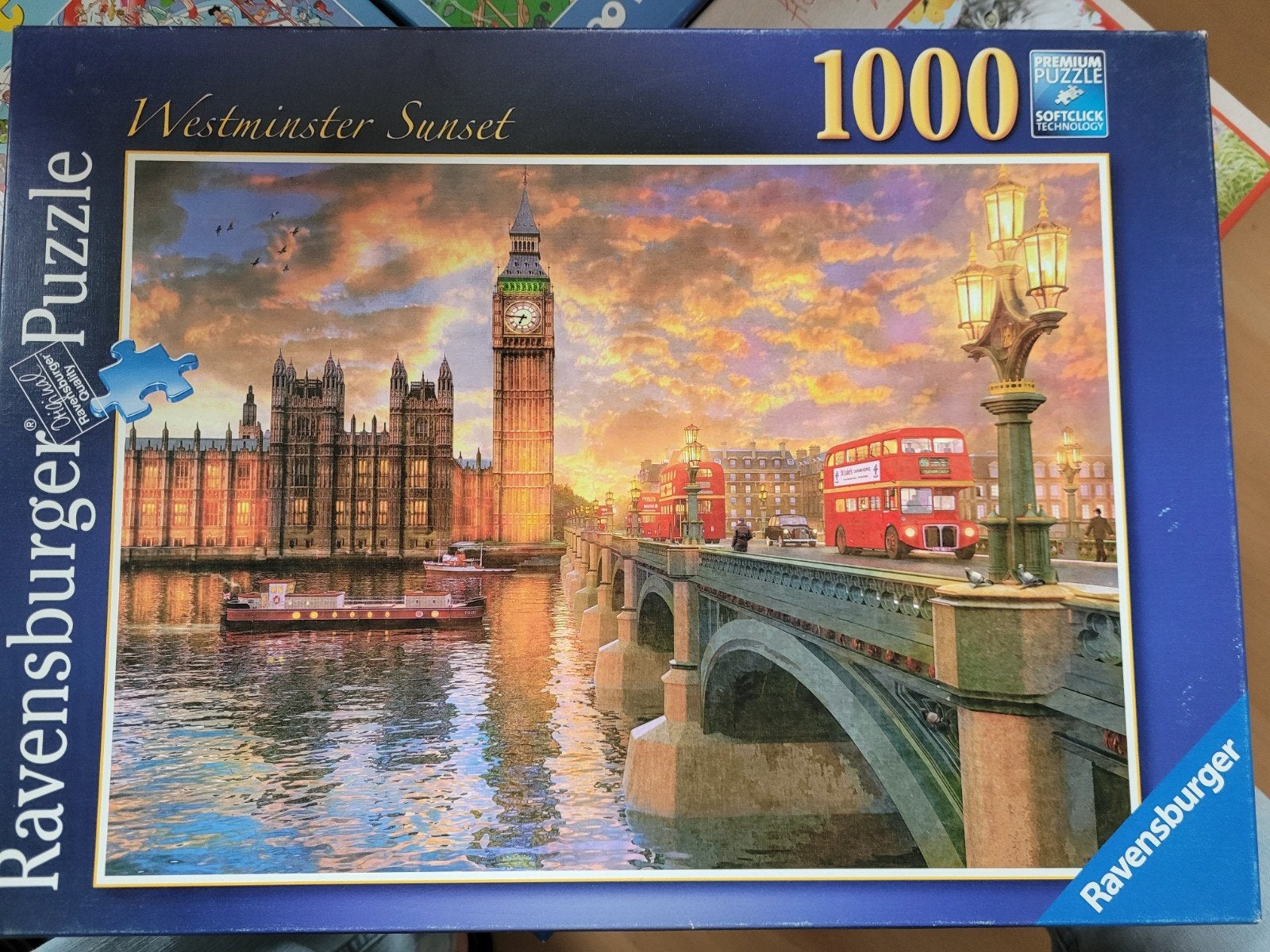 puzzel London 1000 stukjes, Ophalen of Verzenden, 500 t/m 1500 stukjes, Zo goed als nieuw, Legpuzzel