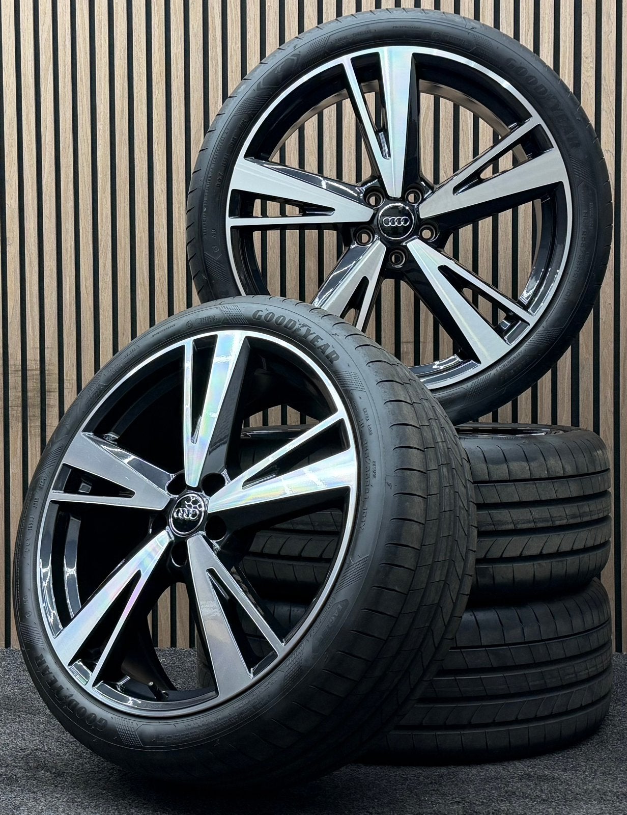 ZGAN! Originele 21 inch Audi A6 S6 C8 5x112 ET43 Goodyear AO, Ophalen, 255 mm, ., Banden en Velgen
