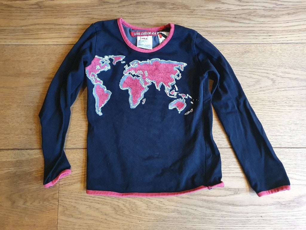 Longsleeve shirt maat 104 van love station 22., Kinderen en Baby's, Ophalen of Verzenden, Gebruikt, Meisje, Shirt of Longsleeve