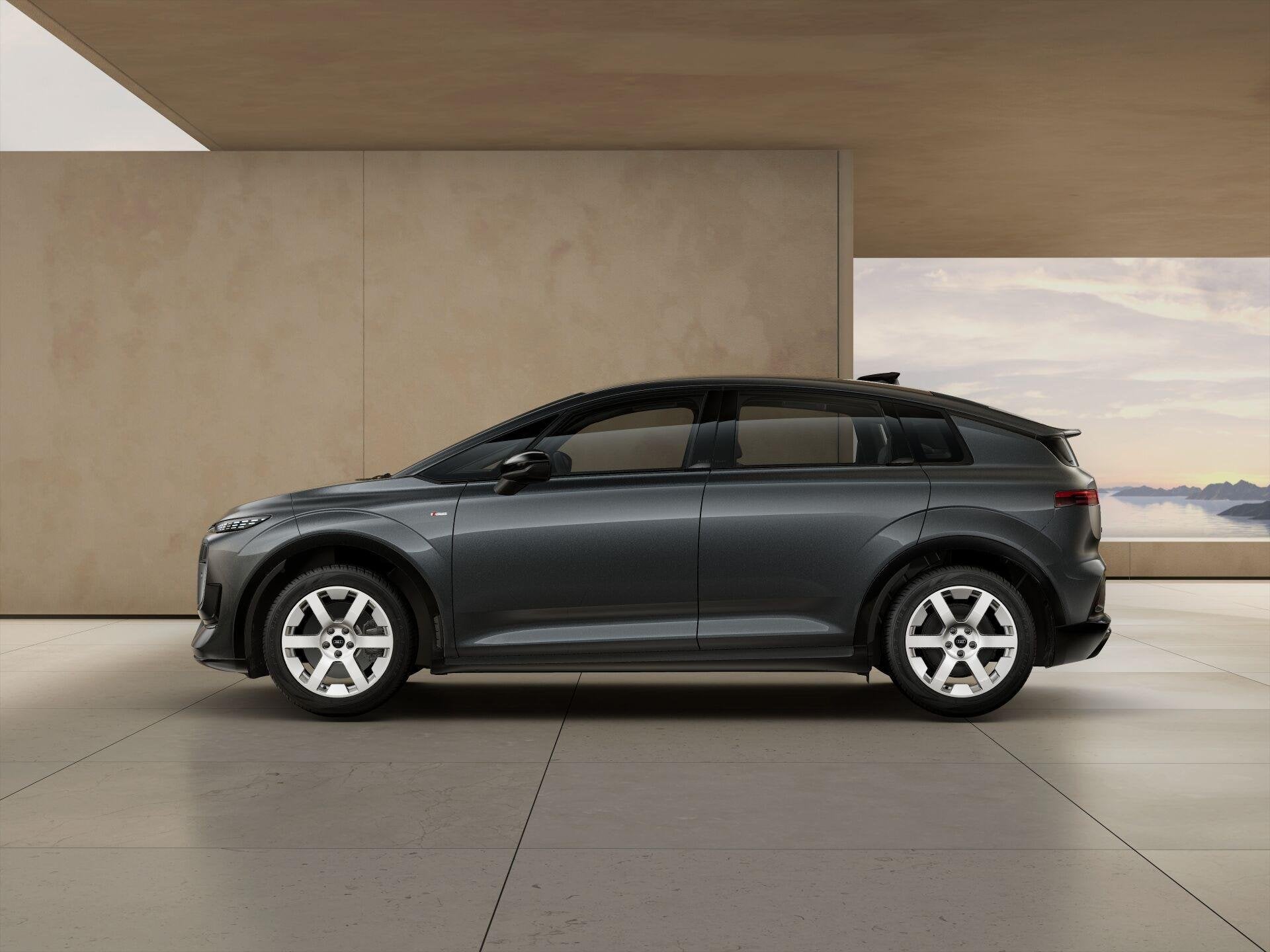 Audi A2 e-tron 170pk Launch Series 52 kWh | 18" Velgen, Auto's, Automaat, Zwart, Parkeersensor, 170 pk