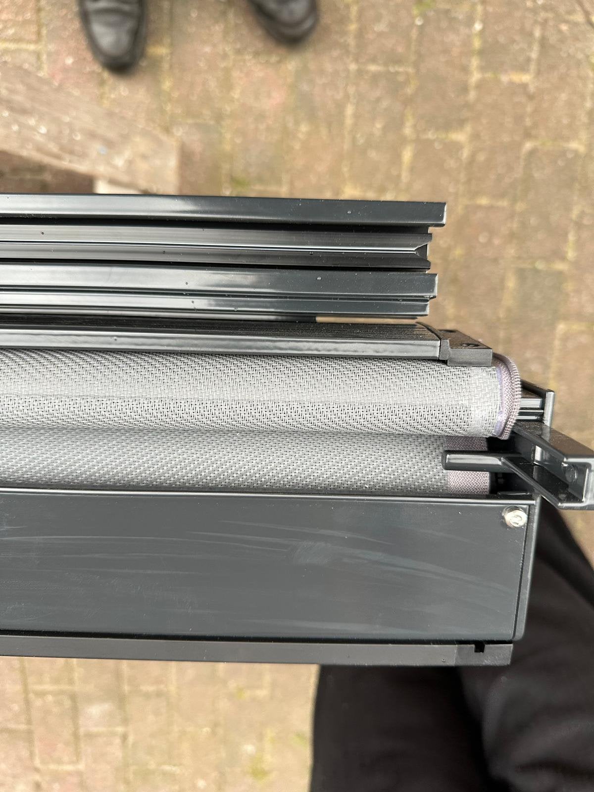 Zip screen nieuw ral 7021 3046 x 1900, 150 tot 300 cm, Ophalen, Zo goed als nieuw, Minder dan 250 cm