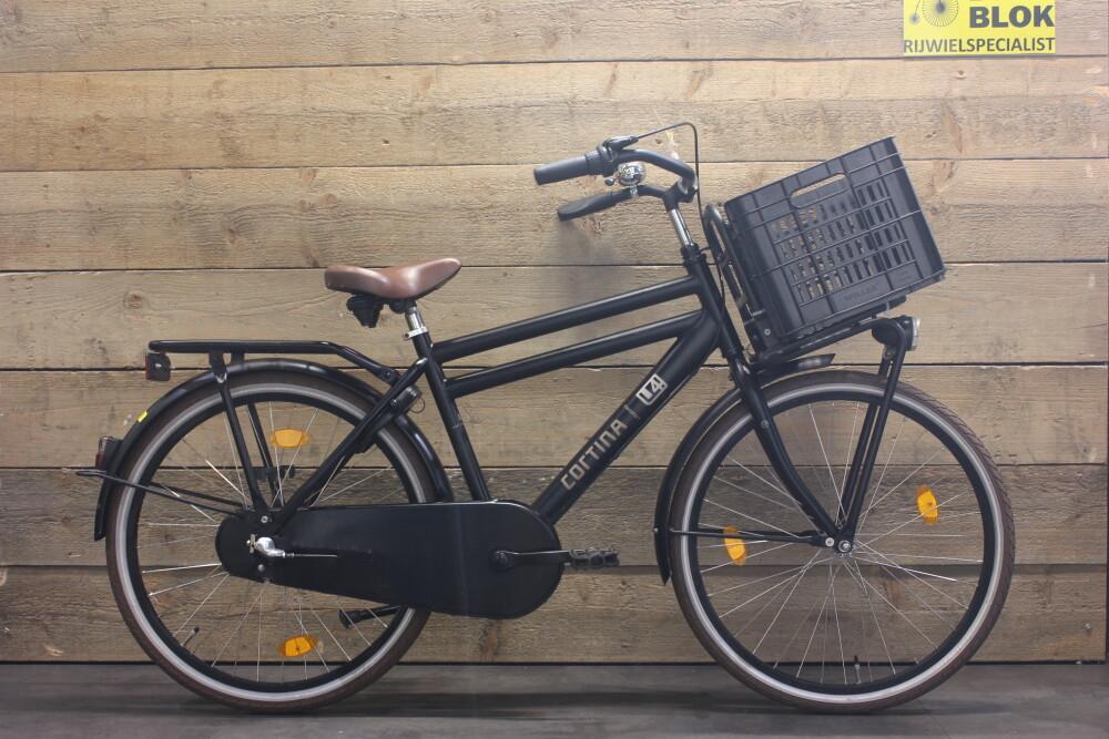 24 inch Cortina U4 transportfiets R3 zwart + 3 mnd garantie, Niet ingevuld, Gebruikt, Niet ingevuld, Niet ingevuld