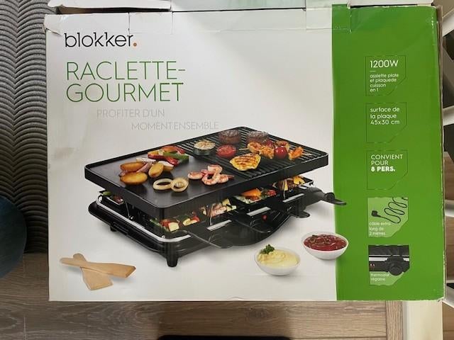 Raclette-Gourmet stel, Witgoed en Apparatuur, Gourmetstellen, Ophalen of Verzenden, Gebruikt, 4 t/m 7 personen