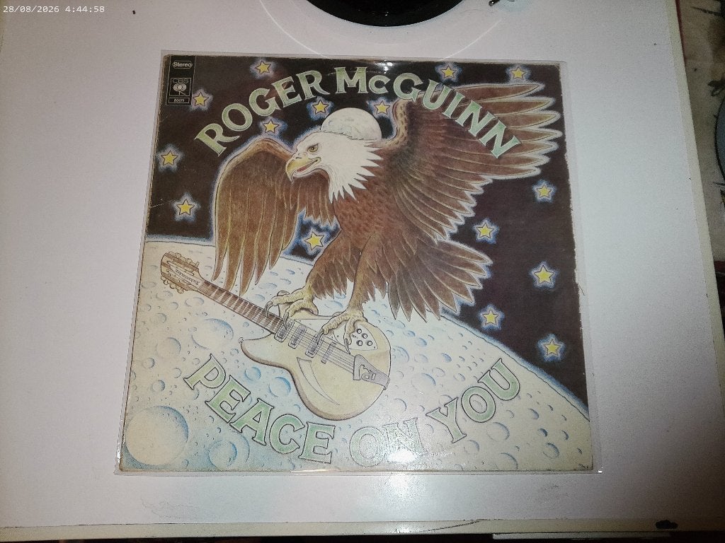 LP Roger McGuinn ( Byrds ) - Peace on you, LP, Gebruikt, Fotohoes, Ophalen of Verzenden