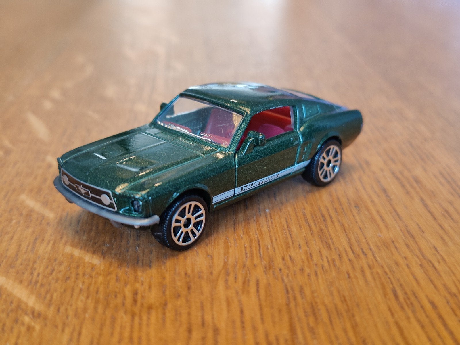Majorette Ford Mustang GROEN, Ophalen of Verzenden, Zo goed als nieuw, Auto