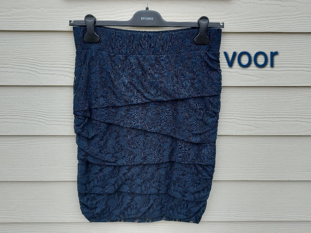 Blauw rokje M Promiss, Maat 38/40 (M), Promiss, Blauw, Ophalen of Verzenden