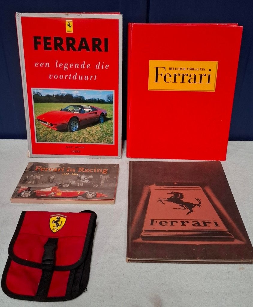 4 boeken over Ferrari met gratis tas, Ophalen of Verzenden, Gelezen, Ferrari