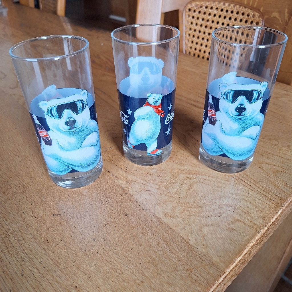 Coca cola glazen/glas 1997 france/frankrijk, Ophalen of Verzenden, Nieuw, Gebruiksvoorwerp