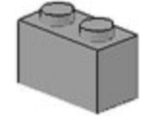 Lego Stenen 5x 1x2 Licht Grijs 3004, Lego, Ophalen of Verzenden, Zo goed als nieuw, Losse stenen