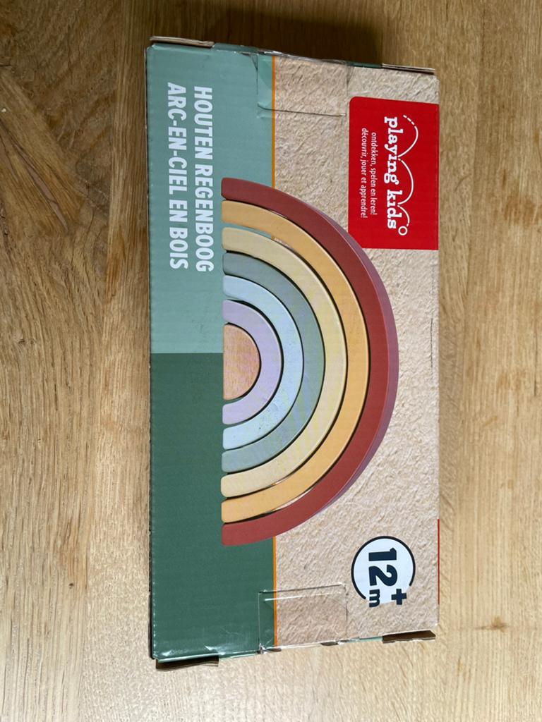 Nieuwe Houten Regenboog Speelgoed - Playing Kids, Ophalen of Verzenden, Nieuw, Overige typen