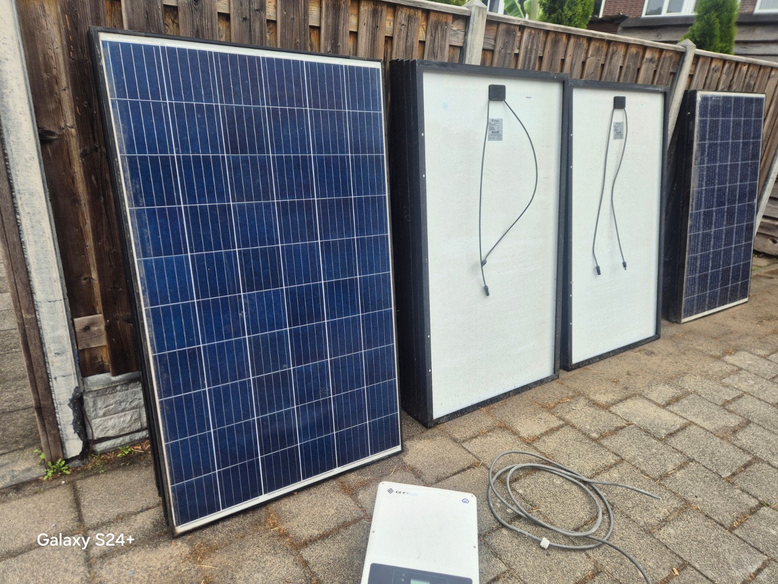 COMPLETE WERKENDE ZONNEPANELEN SET 3850Wp + GoodWe OMVORMER, Ophalen of Verzenden, Gebruikt, Compleet systeem