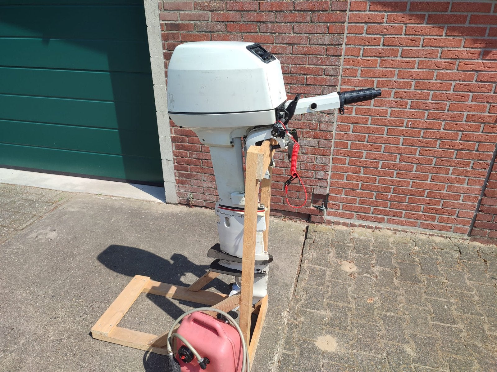 Johnson buitenboordmotor 8 pk langstaart, Watersport en Boten, Ophalen, Gebruikt, Motor en Techniek, Zeilboot of Motorboot