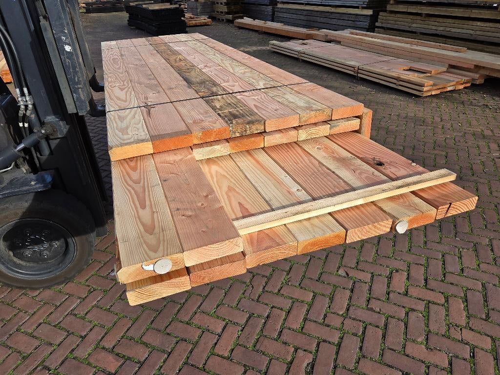 Douglas balken geschaafd 4.5 x 14.5cm - nr: TB65, Tuin en Terras, Palen, Balken en Planken, Ophalen, 250 cm of meer, Balken