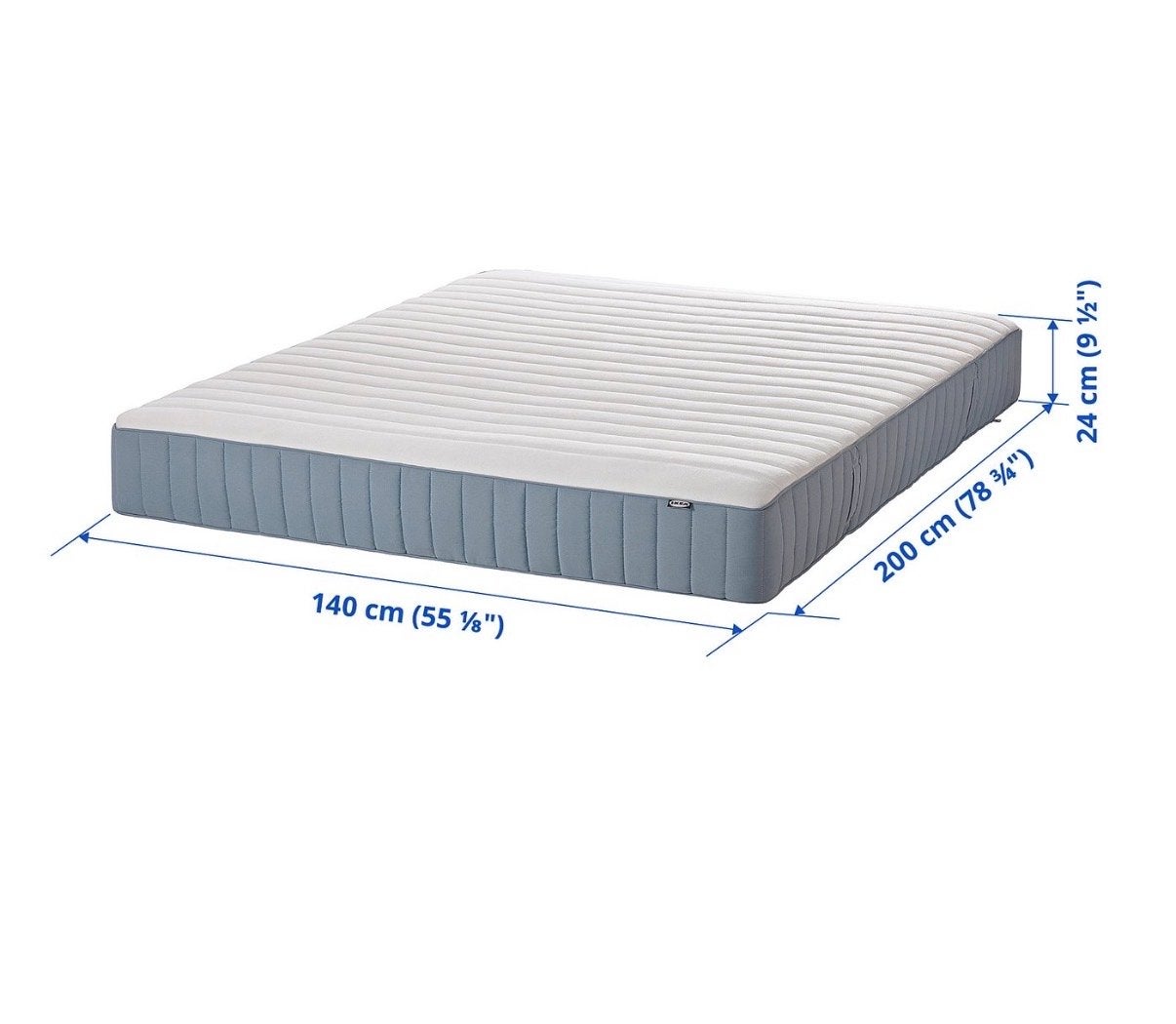IKEA Valevag Matras 140x200 cm inclusief topper, Huis en Inrichting, Slaapkamer | Matrassen en Bedbodems, Ophalen, Tweepersoons