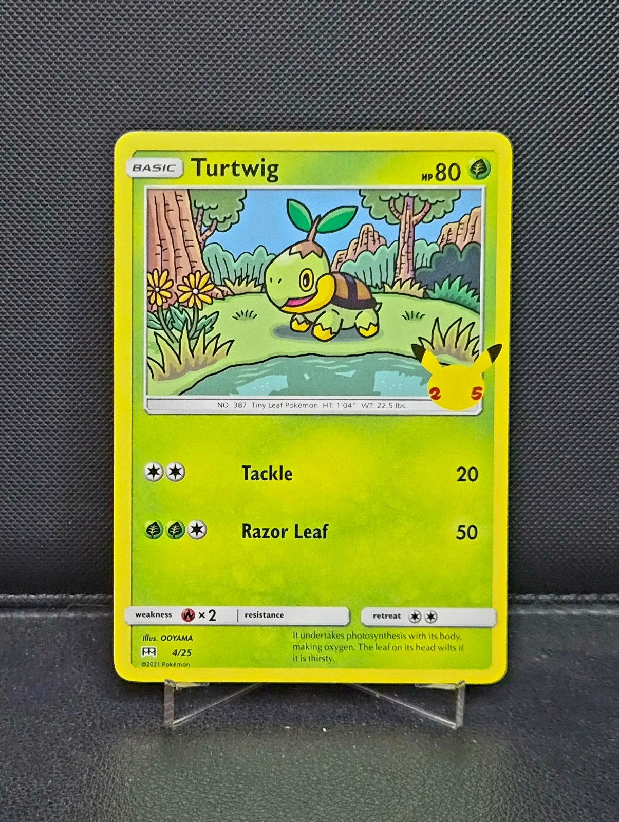 Turtwig 4/25 Mcdonald's Collection 25th Anniversary, Hobby en Vrije tijd, Ophalen of Verzenden, Zo goed als nieuw