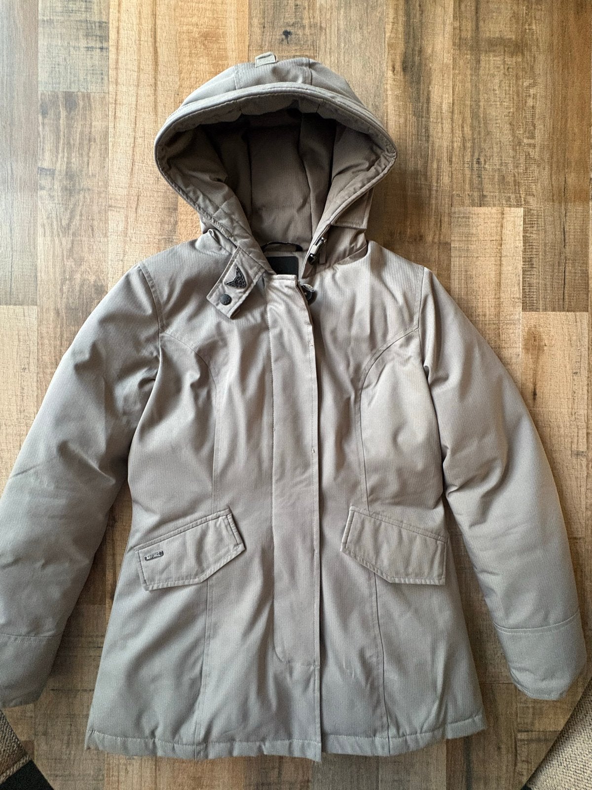 Hele mooie en nette Airforce winterjas maat 14Y, Ophalen of Verzenden, Zo goed als nieuw, Maat 34 (XS) of kleiner, Beige