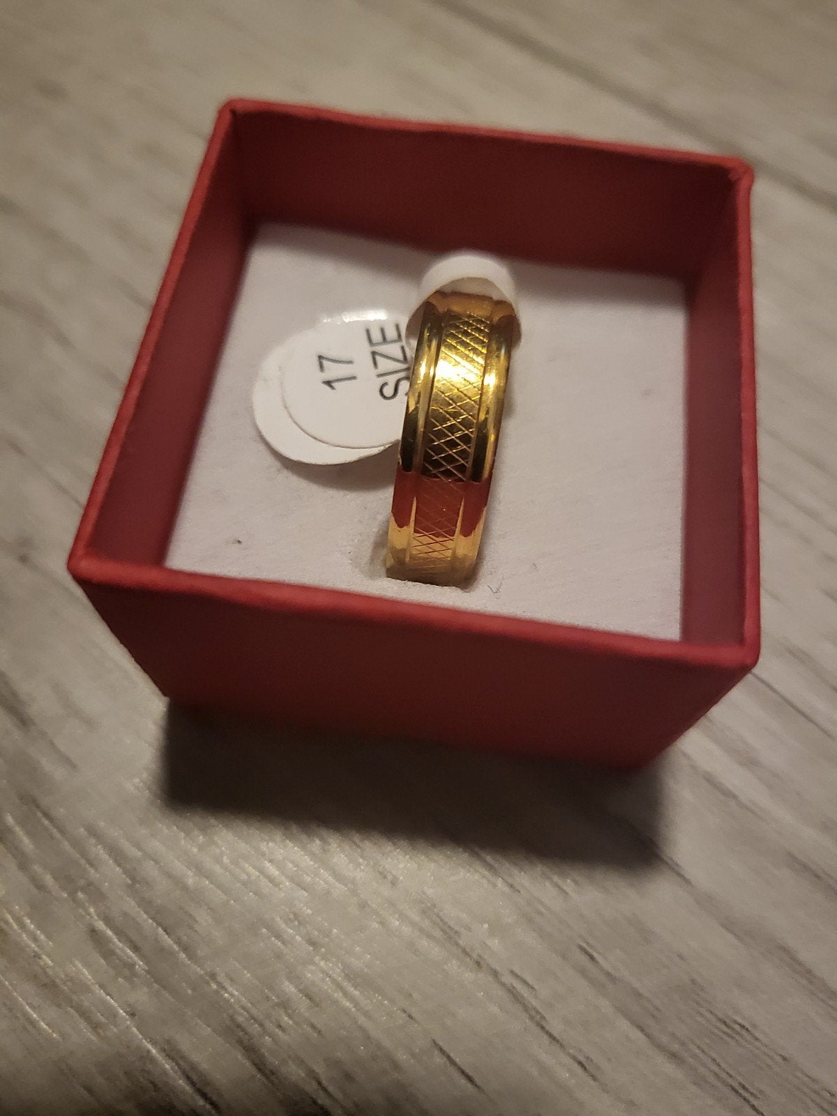Nieuwe gouden ring, maat 17, Overige materialen, Nieuw, Ophalen of Verzenden, 17 tot 18