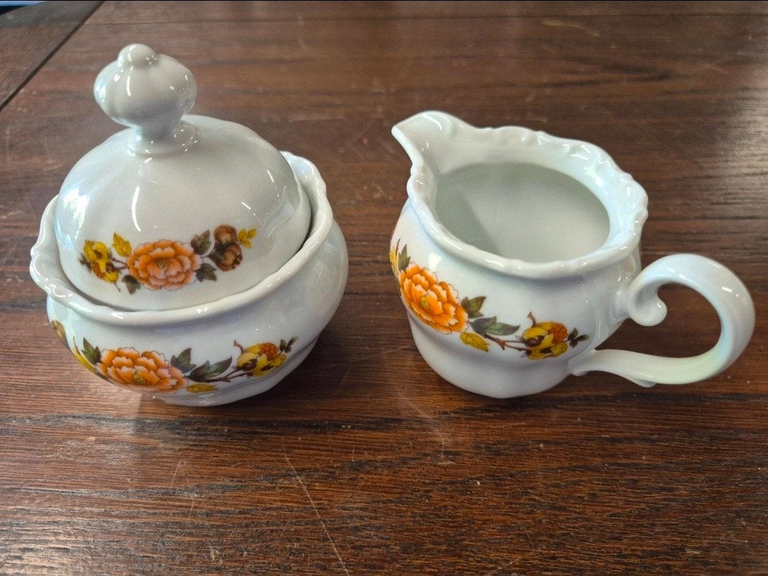 Barock Schumann Arzberg Bavaria Suikerpot en Melk, Ophalen of Verzenden