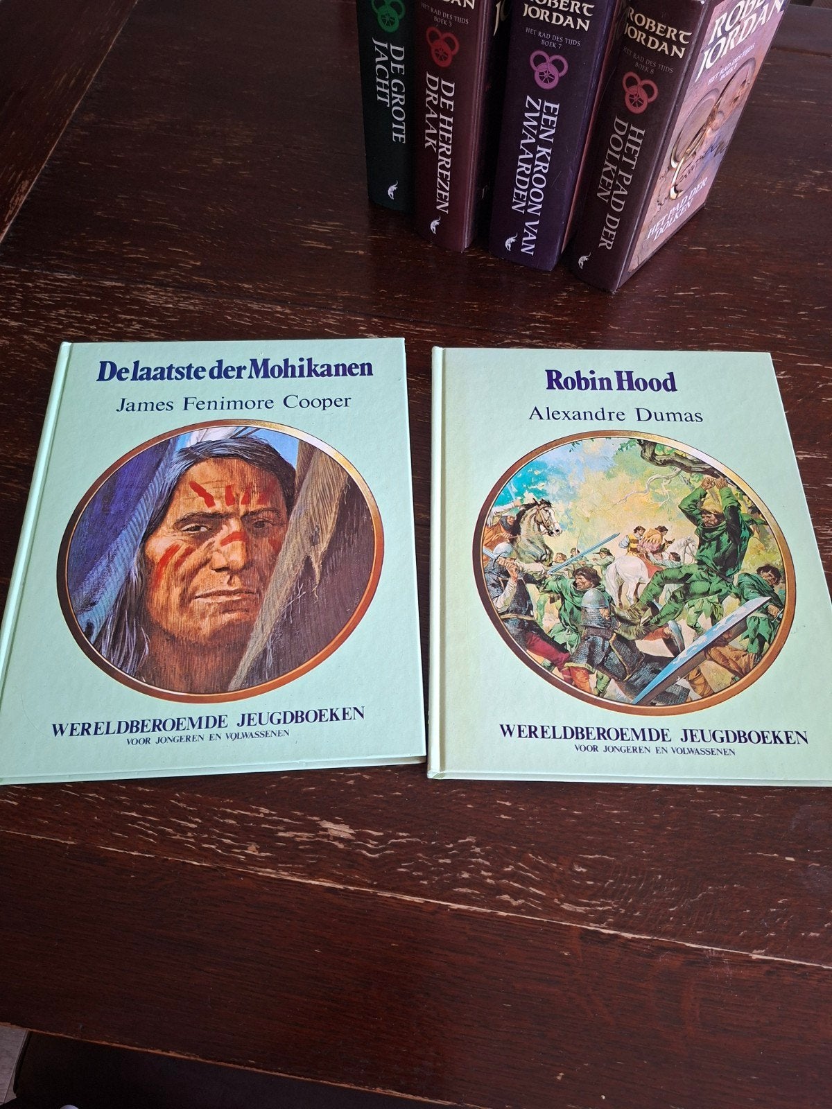 De laatste der Mohikanen & Robin Hood, Ophalen of Verzenden, Gelezen, James Fenimore Cooper, Alexandre Dumas, Fictie