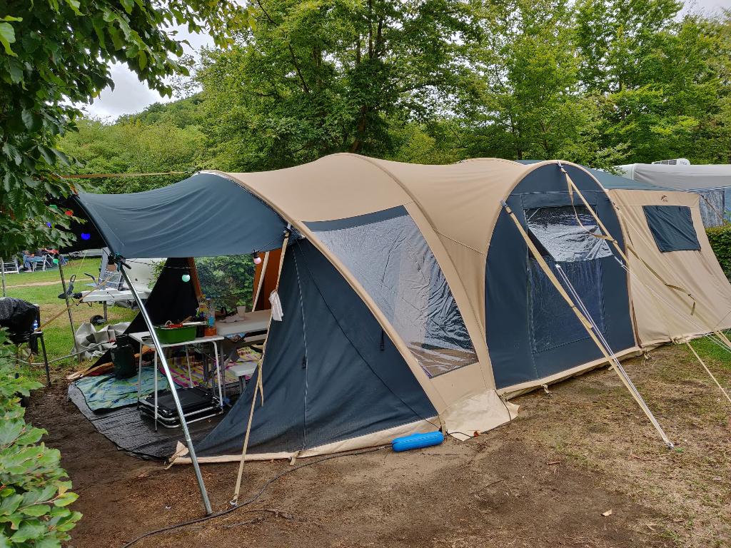 Cabanon imperia vouwwagen met veel extra's, Caravans en Kamperen, Vouwwagens, Ophalen, Beige, Cabanon, Aanwezig