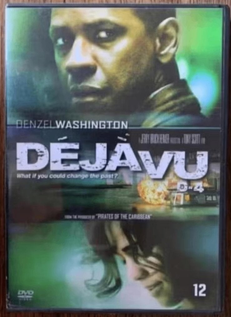 DVD Déjavu met Denzel Washington, Vanaf 12 jaar, Ophalen of Verzenden, Zo goed als nieuw, Actiethriller