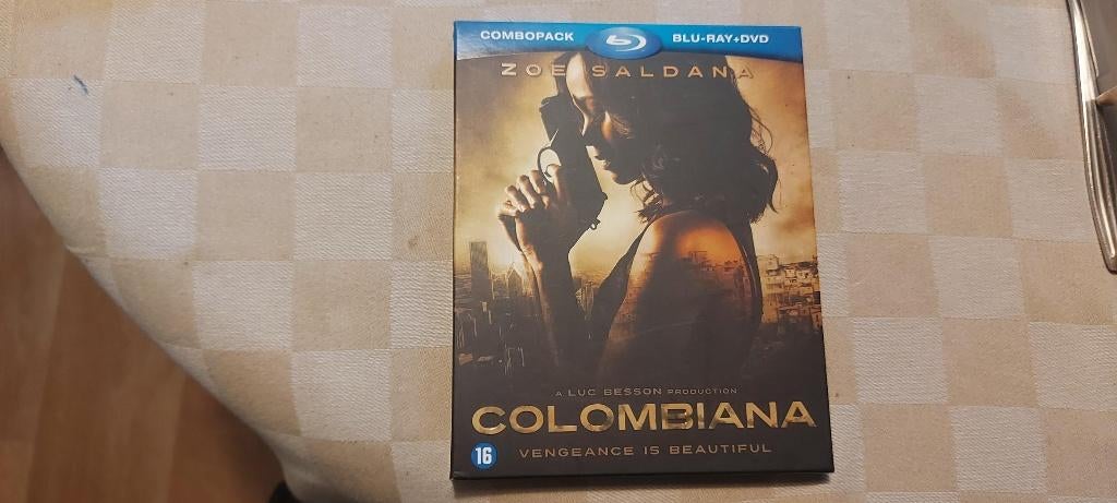 blu ray actiefilm Colombiana Zoe Saldana + dvd, Cd's en Dvd's, Ophalen of Verzenden, Nieuw in verpakking, Actie