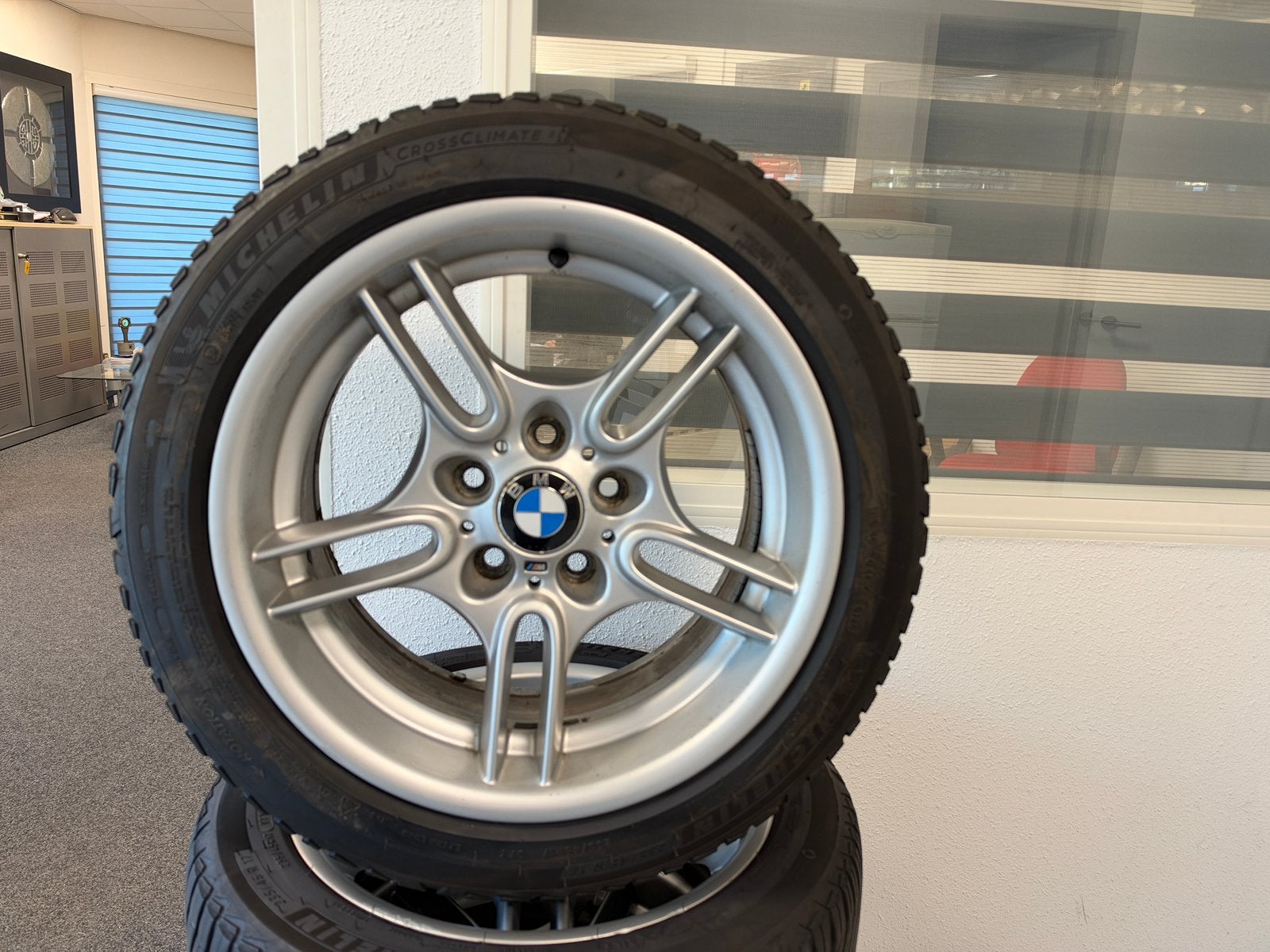 17” Originele M Style 66 Breedset met Michelins !E36 E46 E39, Auto-onderdelen, Gebruikt, Velg(en), 17 inch, Ophalen of Verzenden
