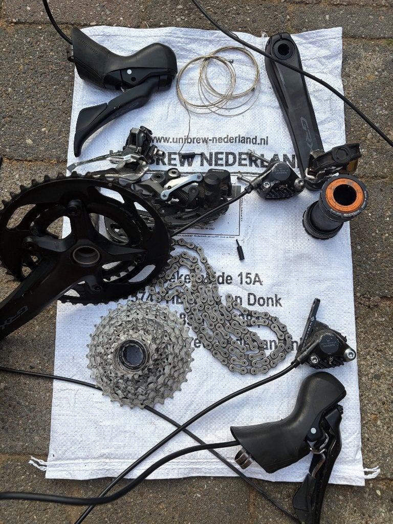 Gravel groepset Shimano GRX600, Fietsen en Brommers, Fietsonderdelen, Ophalen, Gebruikt, Overige materialen, Overige typen