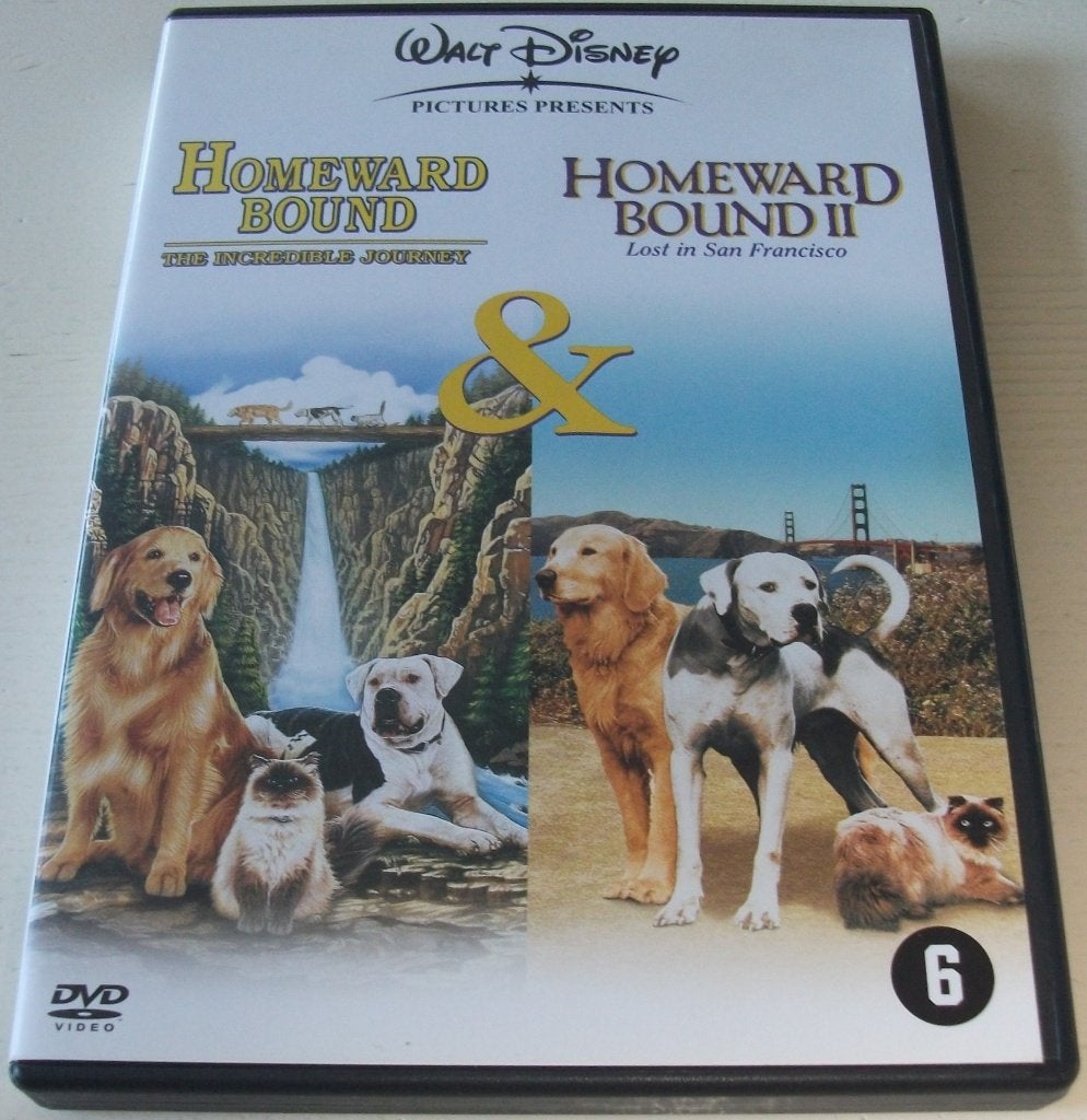 Film-Box *** HOMEWARD BOUND I + II *** 2-Disc Boxset Disney, Vanaf 6 jaar, Ophalen of Verzenden, Zo goed als nieuw, Speciale editie