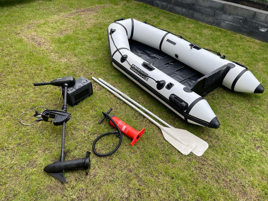 Aquaparx RIB230 2 pers. opblaasbare Rubberboot., Ophalen of Verzenden, Gebruikt