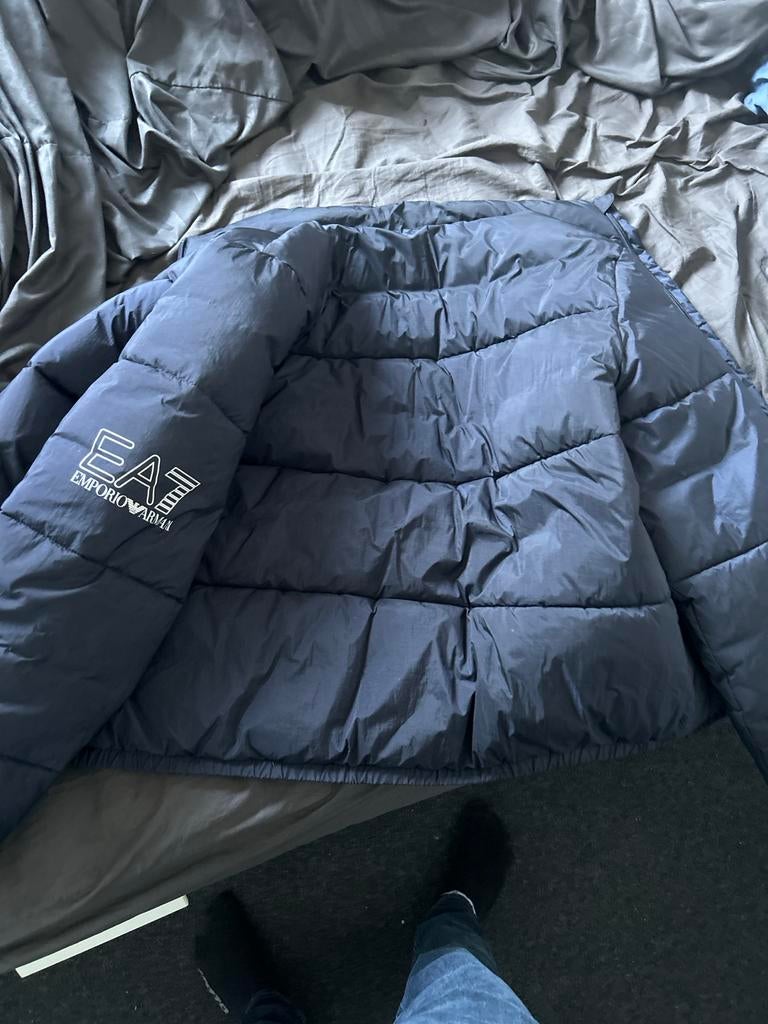 EA7 Emporio Armani winterjas, Kleding | Heren, Ophalen, Zo goed als nieuw, Overige maten, Blauw