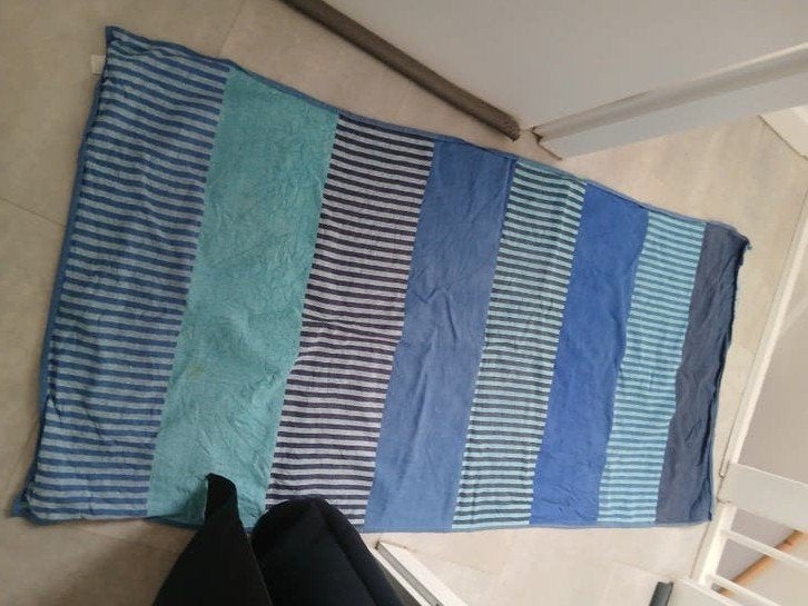 Handdoek badhanddoek badlaken groot, Ophalen, Zo goed als nieuw, Blauw, Handdoek