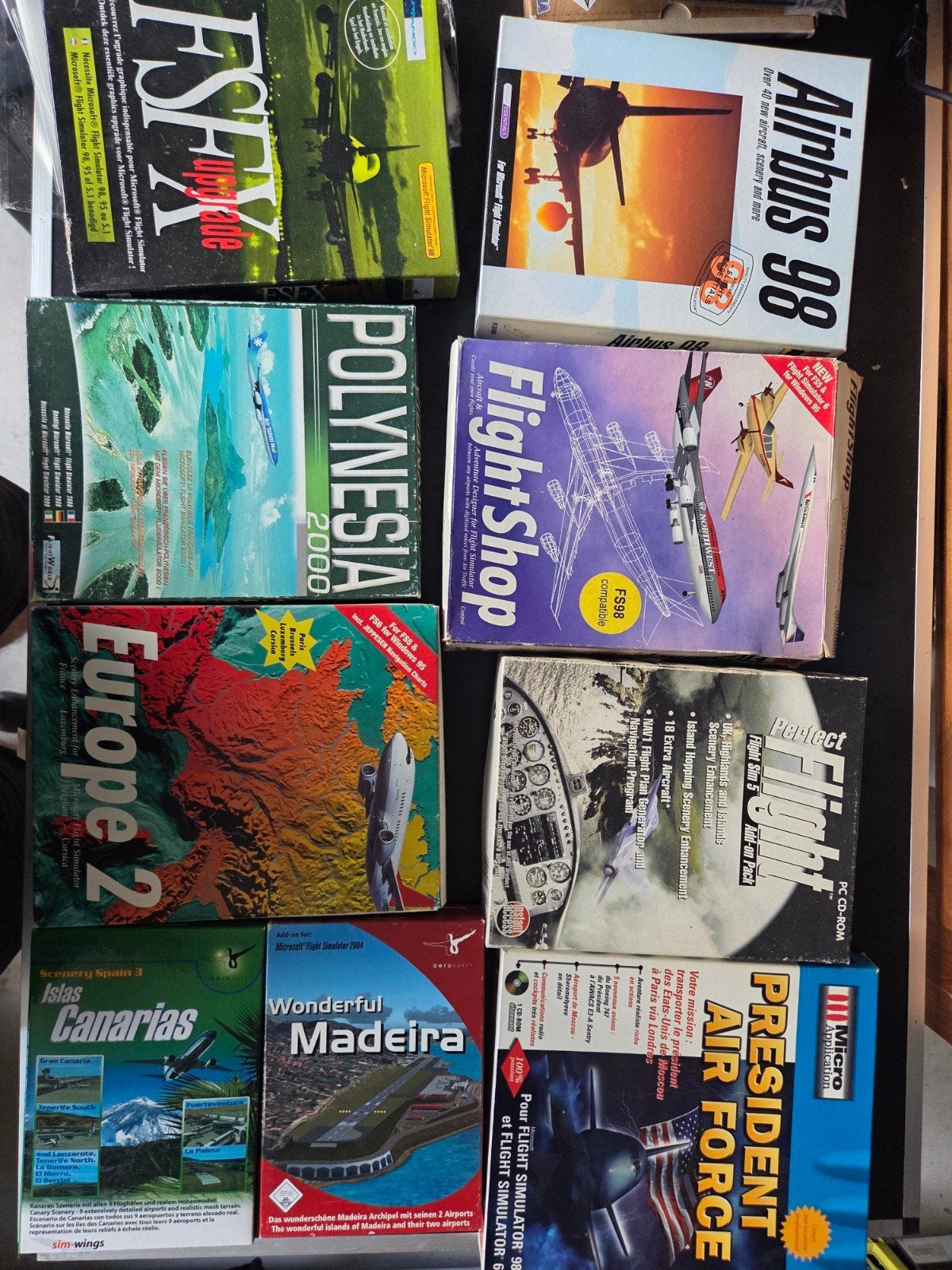 Diverse Vluchtsimulator Games en Add-ons (PC CD-ROM), Spelcomputers en Games, Gebruikt, 1 speler, Ophalen of Verzenden, Vanaf 7 jaar