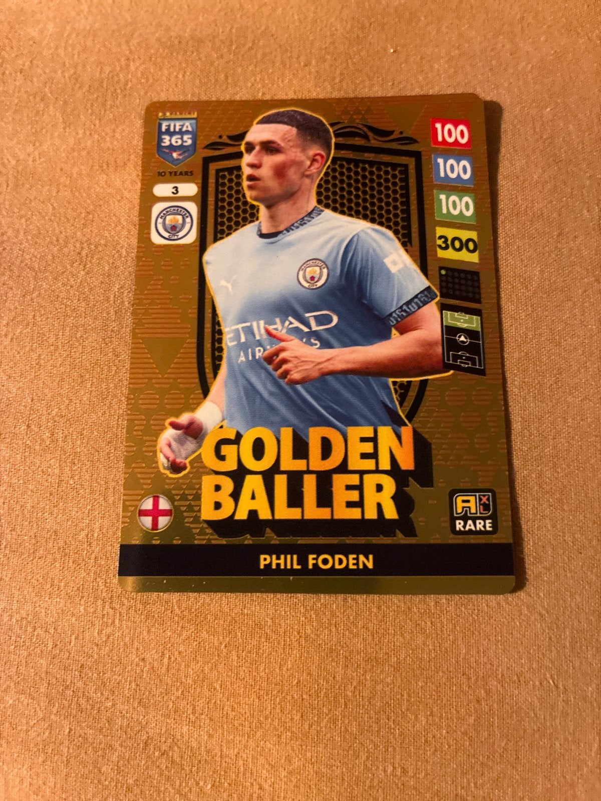 Phil Foden Golden Baller FIFA 365 Adrenalyn XL 2025, Ophalen, Zo goed als nieuw, Losse kaart