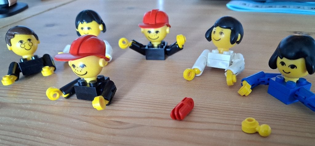 Nostalgische Vintage lego poppetjes (of delen daarvan)., Gebruikt, Overige thema's, Lego, Accessoire