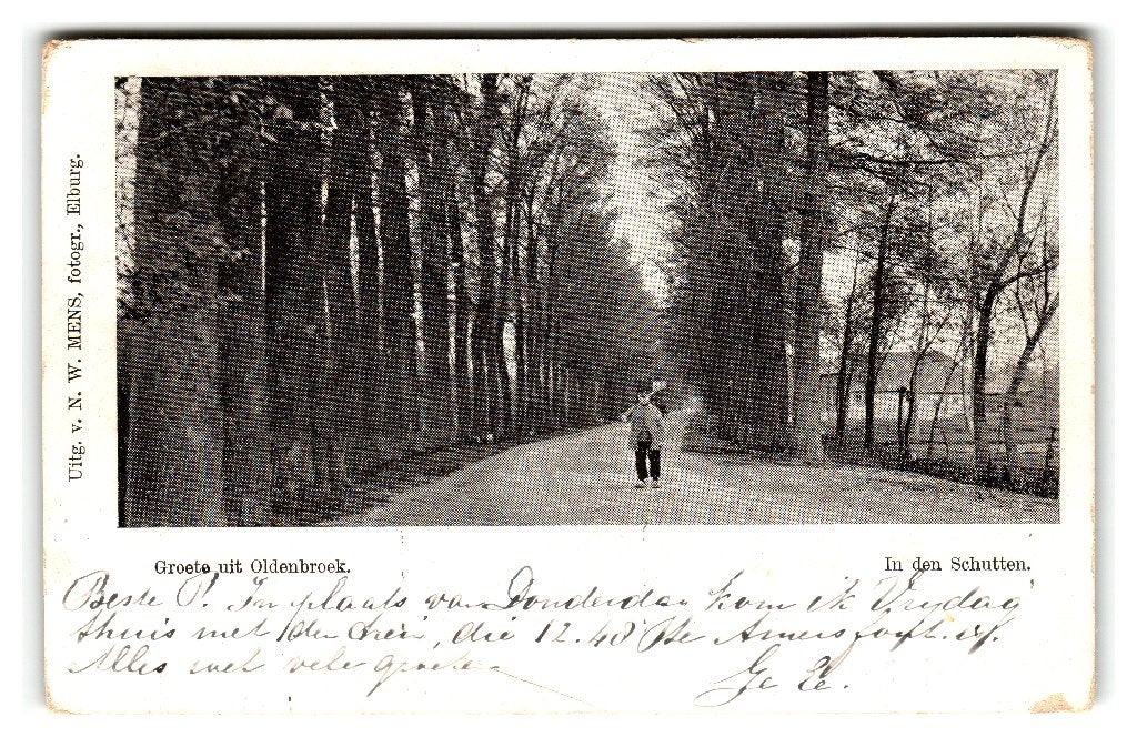 Oldebroek, In den Schutten, Verzenden, Voor 1920, Gelopen, Gelderland
