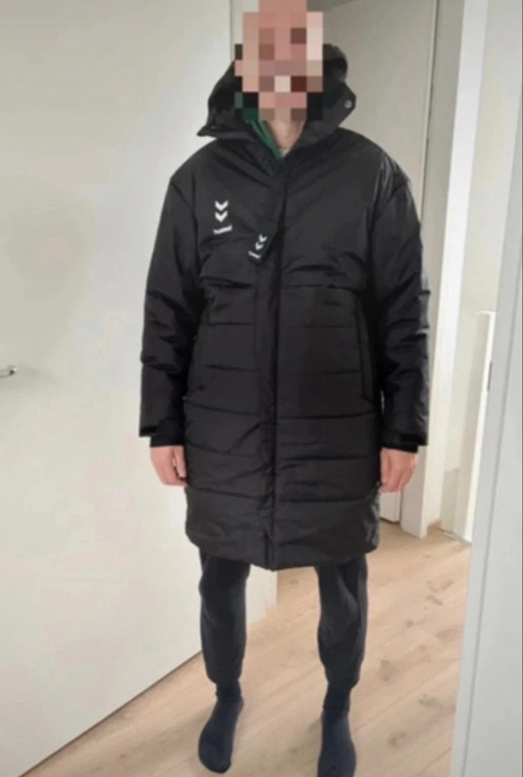 Hummel Ground Long Coach Jacket - Zwart - Maat L, Kleding | Heren, Ophalen of Verzenden, Nieuw, Maat 52/54 (L), Zwart