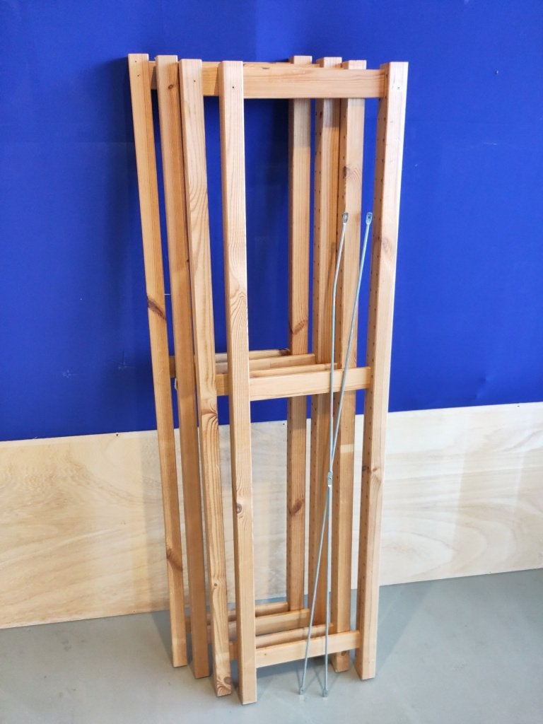IVAR stellingkast zijpannelen 124cm 4 stuks, Ophalen, Gebruikt