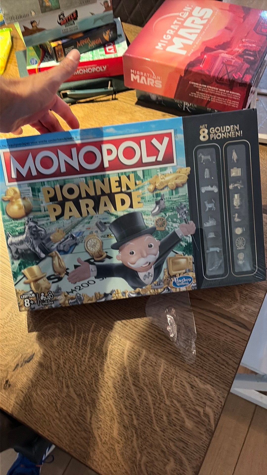 Monopoly pionnenparade, Vijf spelers of meer, Ophalen, Nieuw