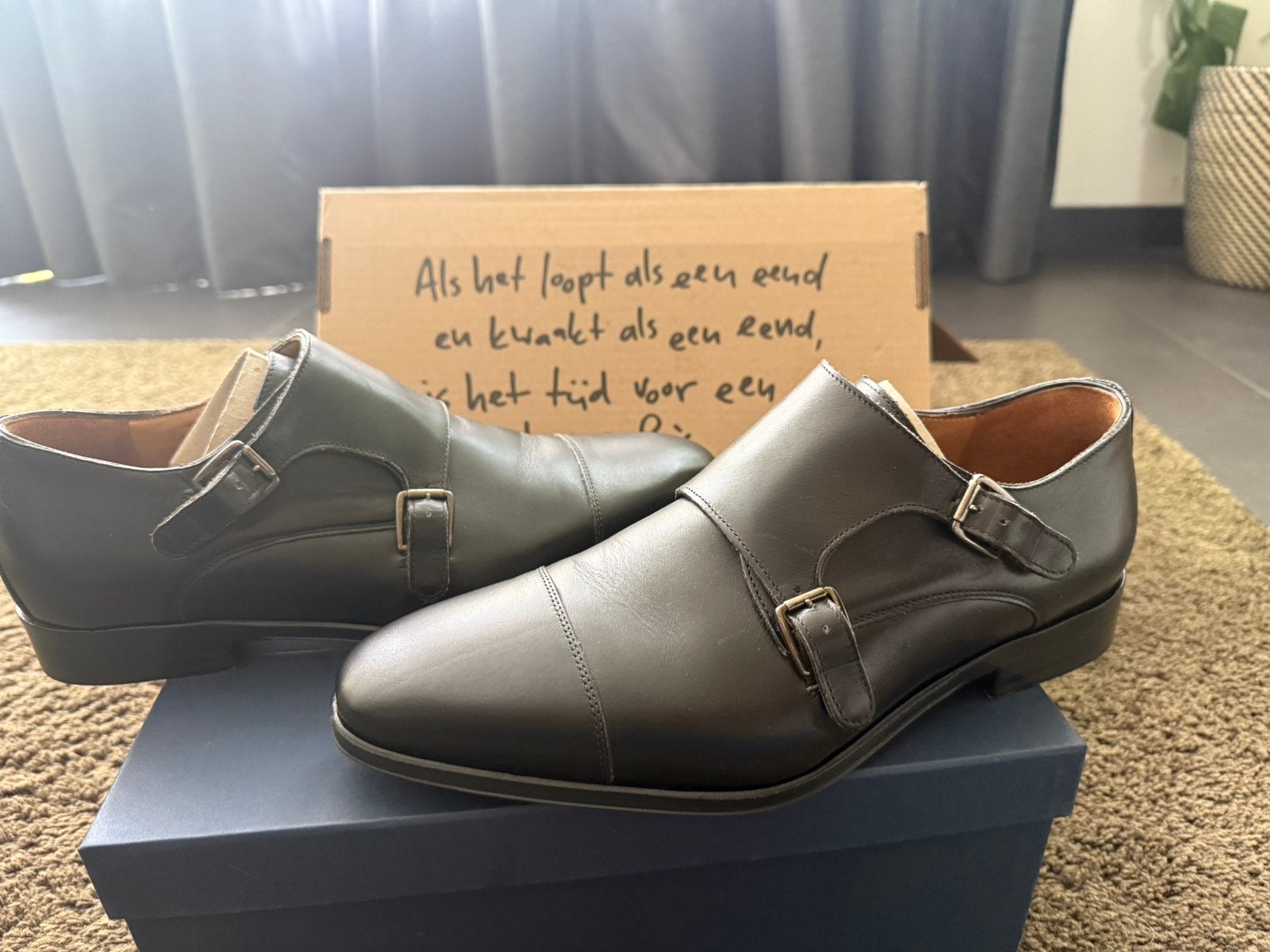 Floris van Bommel Raffa 01.01 Black, Ophalen of Verzenden, Nieuw, Zwart, Gespschoenen