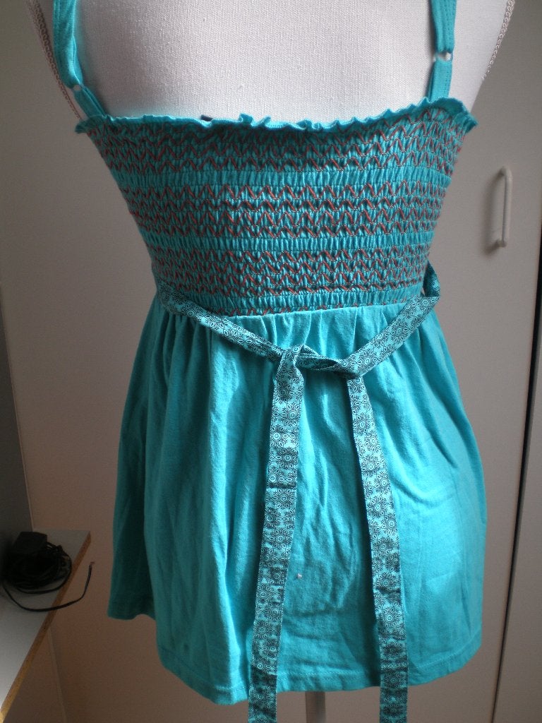Zomerse turquoise top met kralen detail van Atmosphere, Maat 38/40 (M), Atmosphere, Blauw, Nieuw