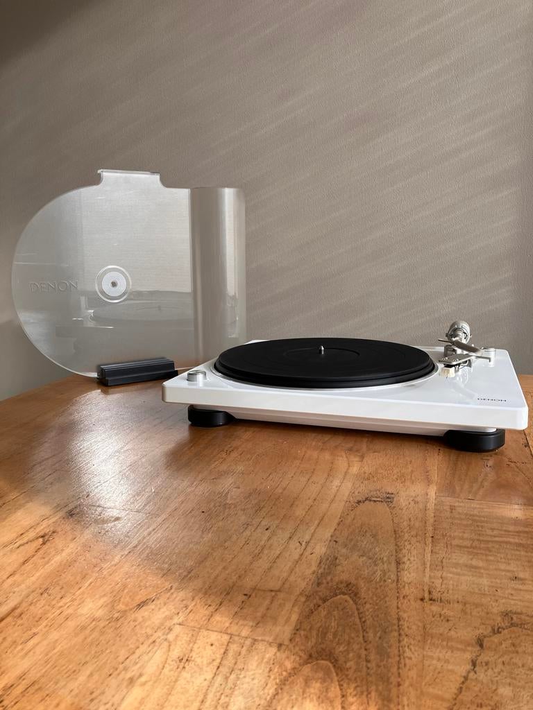 Denon DP 400 platenspeler wit, Ophalen, Zo goed als nieuw, Platenspeler-onderdeel, Overige merken