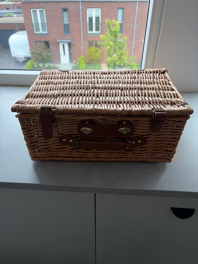 Luxe picknickmand compleet met servies en koelvak, Ophalen of Verzenden, Nieuw, Zonder inhoud