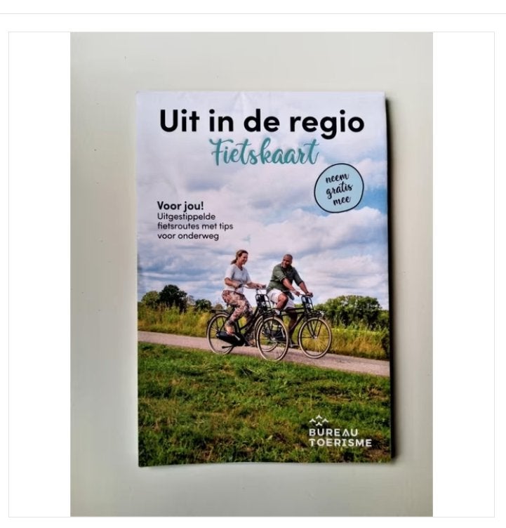 fietskaart uit in de regio bommelwaard/uiterwaarden, Overige typen, Nieuw, Ophalen of Verzenden, 1800 tot 2000