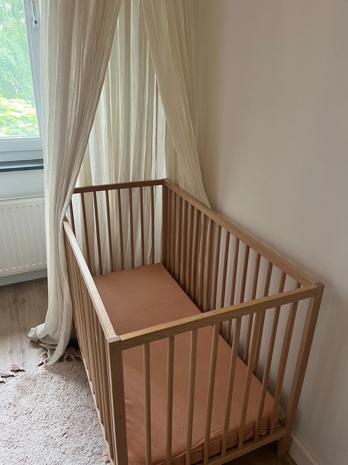 Houten ledikant excl. hemeltje (ikea), Kinderen en Baby's, Ophalen, Gebruikt, Ledikant