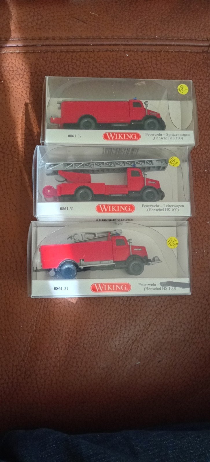wiking set  magirus brandweer met zoeklicht €53,00, Ophalen, Bus of Vrachtwagen, Wiking