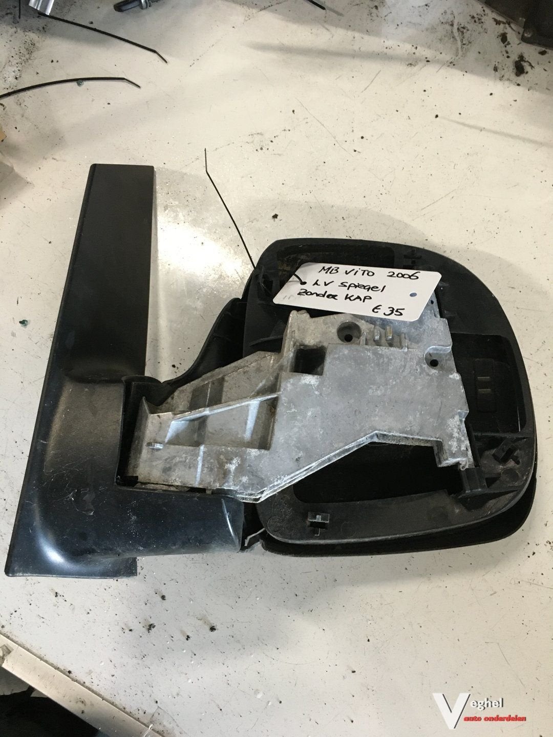 Mercedes Vito 2006 Buitenspiegel Linksvoor zonder spiegelkap, Auto-onderdelen, Gebruikt, -, -, Ophalen of Verzenden